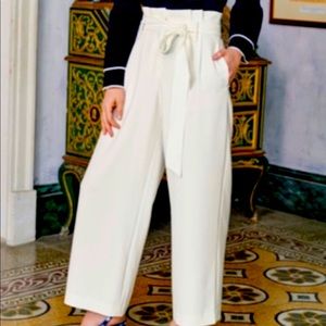 Boden Wide Leg off white pants